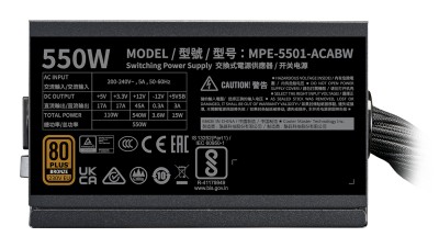 Cooler Master MWE 550W V3, ATX 3.0, 120mm fläkt, 80PLUS Bronze#4