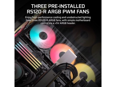 Corsair 3500X RS-R ARGB, TG, ATX - Svart#3