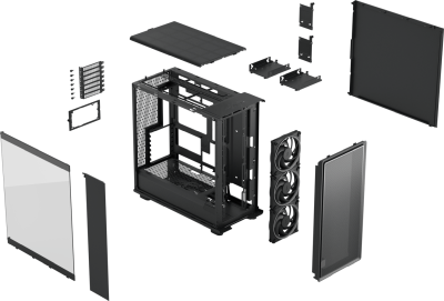 Fractal Design Epoch XL Black TG RGB Light Tint, ATX - Svart#5