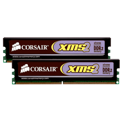 2x2048 MB DDR2-1066 Corsair TWIN2X CL7 (PC2-8500), 7-7-7-20