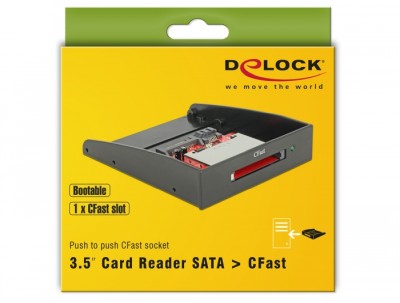SATA kortläsare DeLOCK Card Reader for CFast, intern 3.5"#2