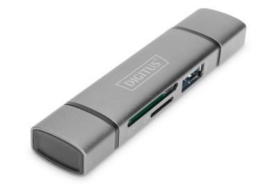 USB-C / USB 3.0 kortläsare Digitus DA-70886 Card Reader Hub, SD / MicroSD, USB 3.0 OTG#2