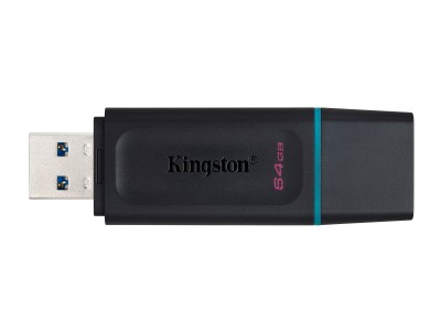 64 GB Kingston DataTraveler Exodia, USB 3.2 - Svart/Cyan#2