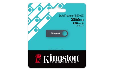 256 GB Kingston DataTraveler SE9 G3, USB 3.2, metallhölje - Svart#4