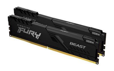 64 GB (2x32GB) DDR4-3600 Kingston FURY Beast CL18 - Svart