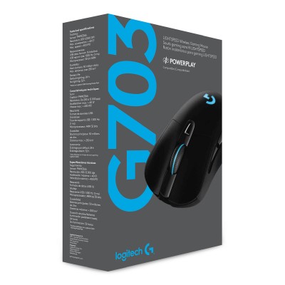Logitech G703 Lightspeed, RF/USB, 25600 dpi, HERO 25K sensor Lightsync RGB#4
