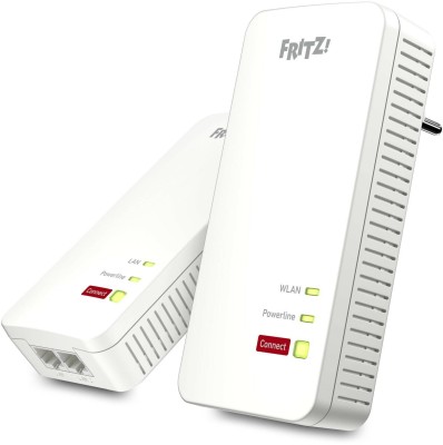 FRITZ!Powerline 1240 AX WLAN Set, WiFi 6 Mesh, 1200Mbps, 2-port Gigabit switch