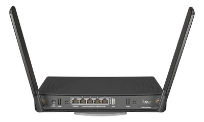 MikroTik hAP AC3 5-portars Gigabit-router med PoE, svart