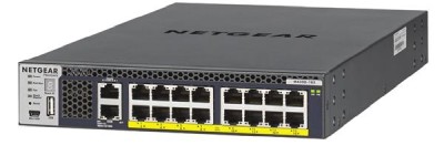 Netgear ProSafe M4300-16X, 16-port 10Gbe PoE+ 500W, rackmonteringsbar