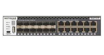 Netgear ProSafe M4300-12X12F, 12-port 10Gbe + 12xSFP 10Gbe, rackmonterad
