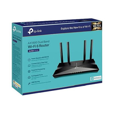 Trådlös router TP-Link Archer Archer AX20, WiFi 6, dual band, 4-port Gigabit switch#4