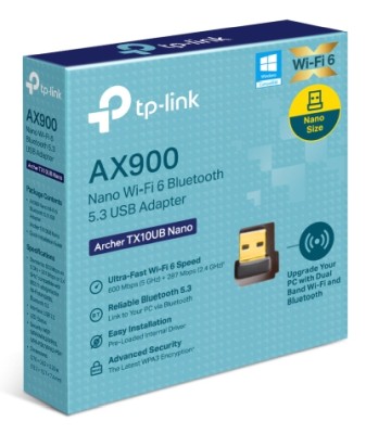 Nätverkskort TP-Link ARCHER TX10UB Nano, Wireless AX1800, WiFi 6, USB#2