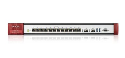 ZyXEL Firewall ATP700, 12xGigabit user-definable, 2xSFP Gigabit, inkl. 1 år Security GOLD Pack#1