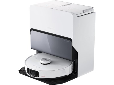 Roborock S8 MaxV Ultra robotdammsugare (vit) Automatisk tömningsstation, 10000Pa, Duo Roller Brush, 3D-mapping