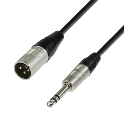 REAN Microphone Cable XLR male to 6.3 mm Jack stereo 0.3 m0.3