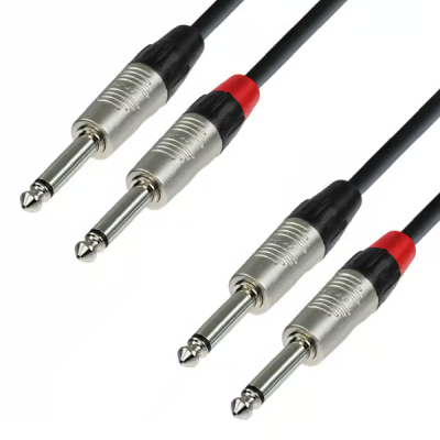 Audio Cable REAN 2 x 6.3 mm Jack Mono to 2 x 6.3 mm Jack Mono 1.5 m