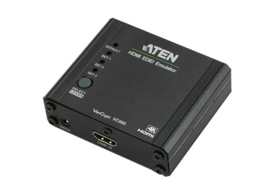 HDMI EDID Emulator, 19-pin ho, RS-232, 3D, HDCP, svart