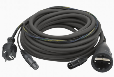 DAP FP09 - Schuko/XLR F - Schuko/XLR M - Ljud / Ström, 10m