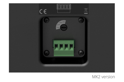 Audac WX802Mk2/B, 8 tum högtalare svart utförande 16 ohm + 100V, säljs per par, pris/styck!#2