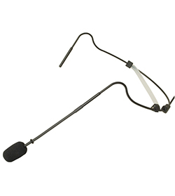 Lectret HF-748BL MK2, diskret lättviktsheadmic - sång/performance, svart