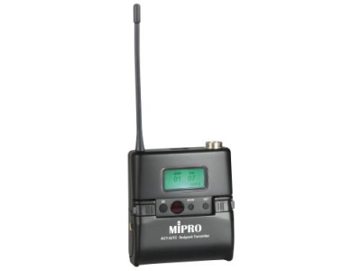 Mipro, ACT-32TC Laddningsbar trådlös ficksändare, frekvensgrupp 8A-D(823-832MHz)