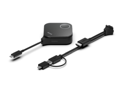 BenQ InstaShow WDC15, 4k/UHD trådlös bild-/ljudöverföring, basstation + 1st USB-C-sändare med adapter för HDMI/USB-A#3