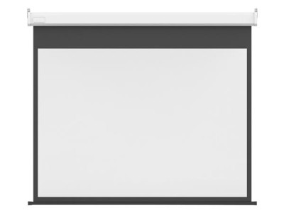Multibrackets 166x104 cm/77 tum, 16:10, motordriven, Matte White - Vit kassett