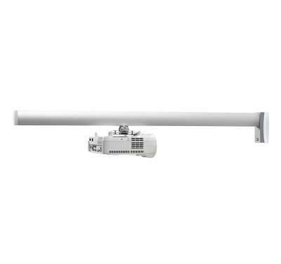 SMS 1200 mm pelare, alu/vit, passande WL Short Throw V, V+ samt motoriserad