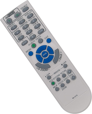 RD-477E ersättningsfjärrkontroll - passar för NEC-projektorer