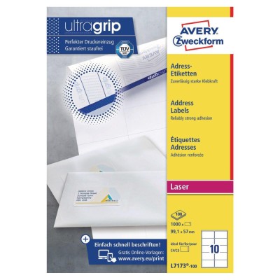 AVERY Laser Labels White Adressing Labels 99,1 x 34,0 mm