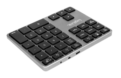 Numeriskt tangentbord LogiLink Keypad, Bluetooth, 35 tangenter, aluminium - Rymdgrå#3