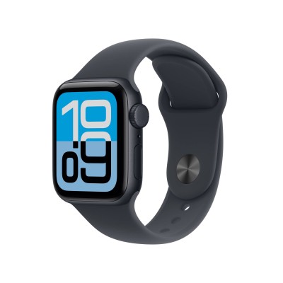 Apple Watch SE 3 GPS + Cellular 40mm Midnatt Aluminiumboett med Midnatt Sportband - M/L