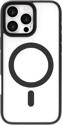 Skal eSTUFF INFINITE HELSINKI iPhone 16 Pro Black Magnetic Stand Cover - Svart/Transparent