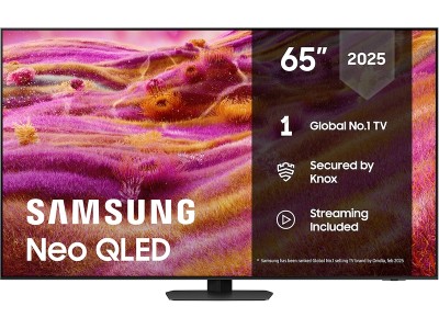 65" Samsung QN90F Neo QLED 4K Smart TV (2025) 165Hz, 4x HDMI, HDMI eArc 4K AI Upscaling, AI Processor, HDR Smart TV, Mini LED, Glare Free