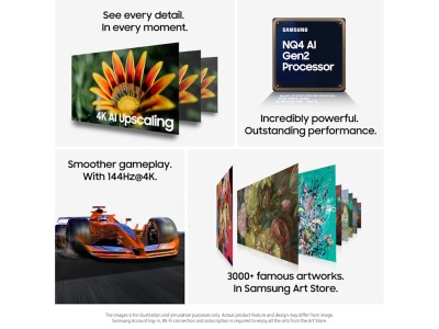 75" Samsung QN70F Neo QLED 4K Mini LED Smart TV (2025) 144Hz, 4x HDMI, HDMI eArc 4K AI Upscaling, AI Processor, HDR Smart TV, Mini LED, Dolby Atmos#3