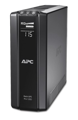 APC Back-UPS Pro BR1200G-GR, 1200VA/720W, 6 utgångar (Shuko), display, Line-Interactive