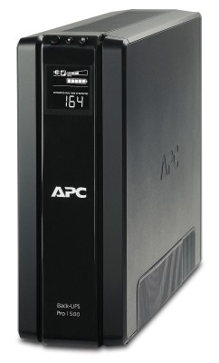 APC Back-UPS Pro BR1500G-GR, 1500VA/865W, 6 utgångar (Shuko), display, Line-Interactive