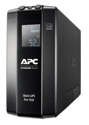 APC Back-UPS Pro BR900MI, 900VA/540W, 6 utgångar (C13), display, Line-Interactive