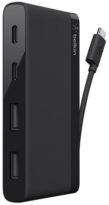 USB-C-hub Belkin 4-Port Mini Hub, 2xUSB-C + 2xUSB-A - Svart