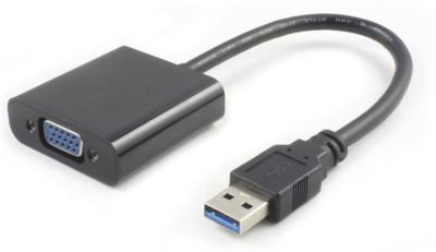 Adapter MicroConnect, USB 3.0 till VGA, 1080p - Svart