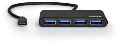 USB-C-hub Port Designs, 4xUSB 3.0, aluminium