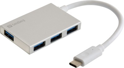 USB-C-hub Sandberg Pocket Hub, 4xUSB 3.0 - Silver
