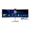 49" Philips 49B2U6900CH/00, Curved VA 5120x1440, 4 ms, 75Hz, DisplayHDR400, 1800R, höjdjusterbar, 2xHDMI/DP/USB-C 100W, högtalare, webbkamera, USB 3.2-hubb