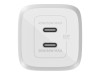 AC-adapter Belkin Boost Charge Pro 65W, Dual USB-C GaN Wall Charger med PPS - Vit#2