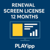 PLAYipp renewal screen license 12 months#1