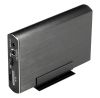 DELTACO externt kabinett för 1x3,5" SATA 6Gb/s-hårddisk, USB 3.0, aluminium, svart#1