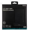 Externt kabinett 2.5" SATA till USB-C/USB 3.0, Deltaco, aluminium - Svart#4
