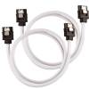 SATA3 kabel Corsair Premium Sleeved Set with Straight Connectors, 60 cm, 2-pack - Vit#1