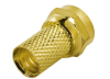 F-kontakt, hane, 9,5mm RG6/antennkablage, skruvmontering#1