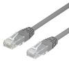 DELTACO U/UTP Cat6 patchkabel, LSZH, 1m, grå